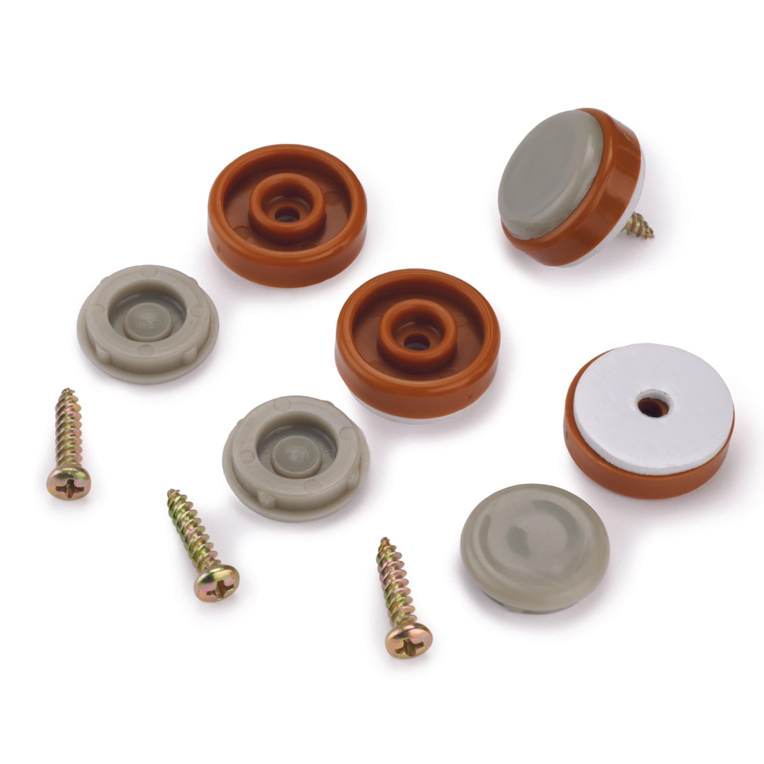 Slider Foot Floor Protector - 1" - Caramel - 8 Piece