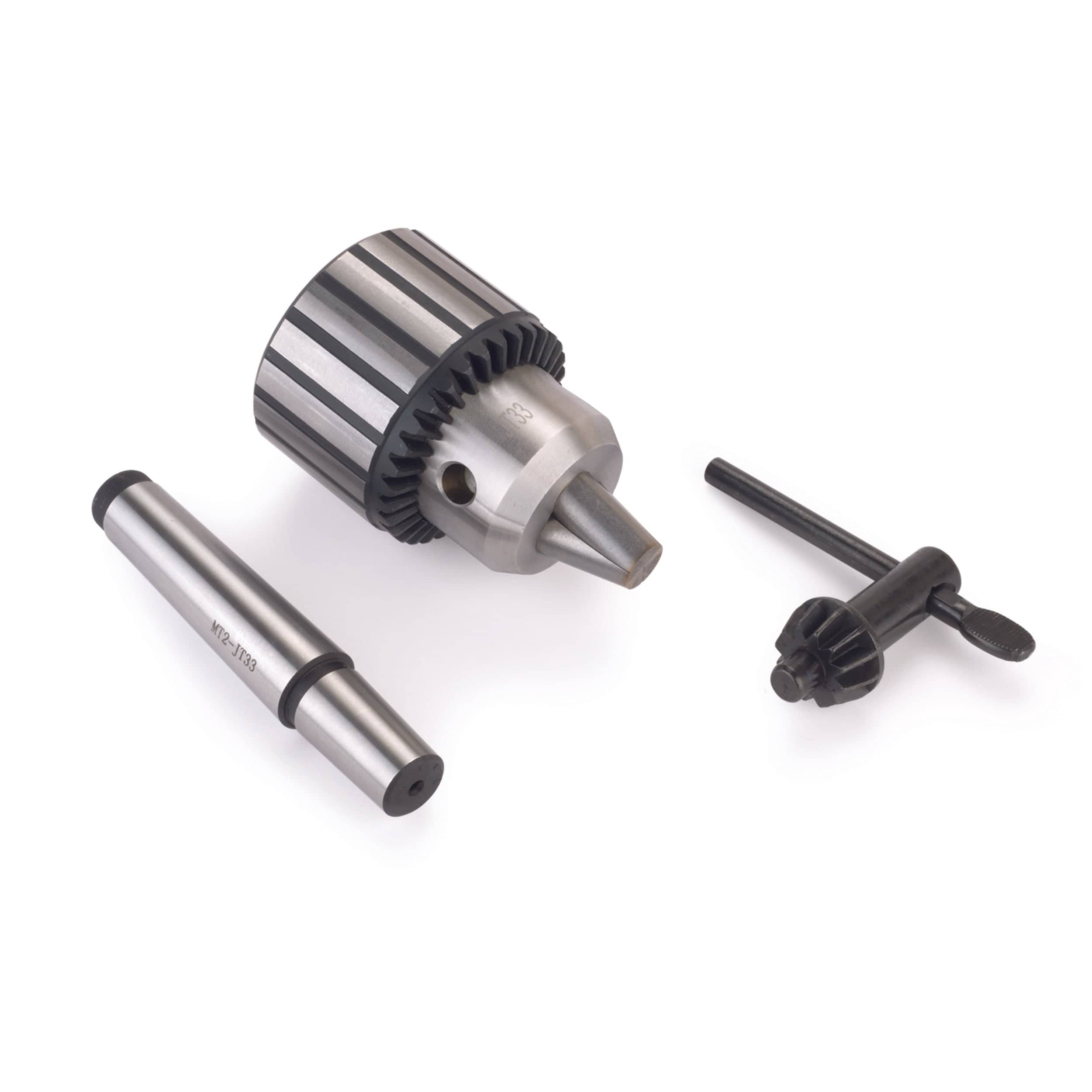Heavy-Duty Keyed Lathe Drill Chuck- #2 MT - 1/2" Capacity