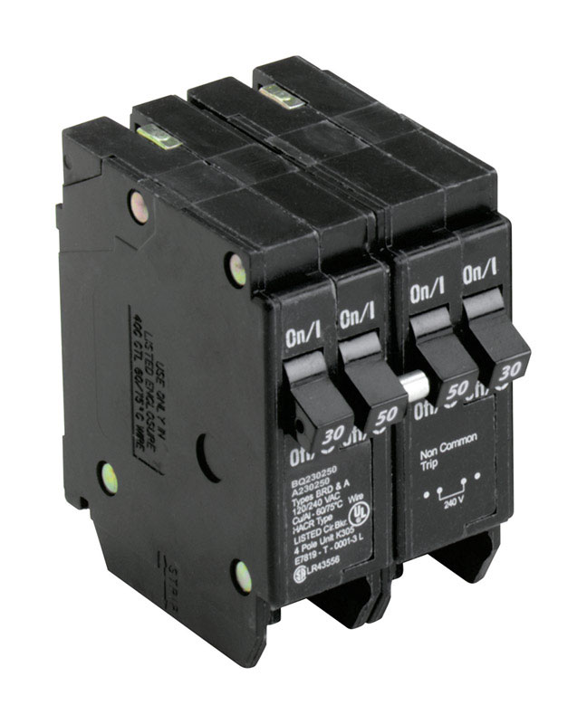 Eaton BQ230250 30/50 amps Plug In 4-Pole Circuit Breaker