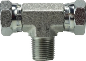 Male Swivel Brance Tee- Female NPSM X Male Pipe