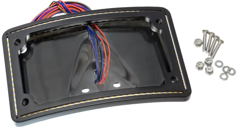 PERFECT PLATE LIGHT CURVE BLK HARLEY BT 97^17 XL 99^03