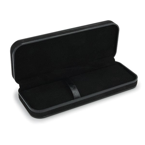 Black Plastic and Black Felt Pen/Pencil Case