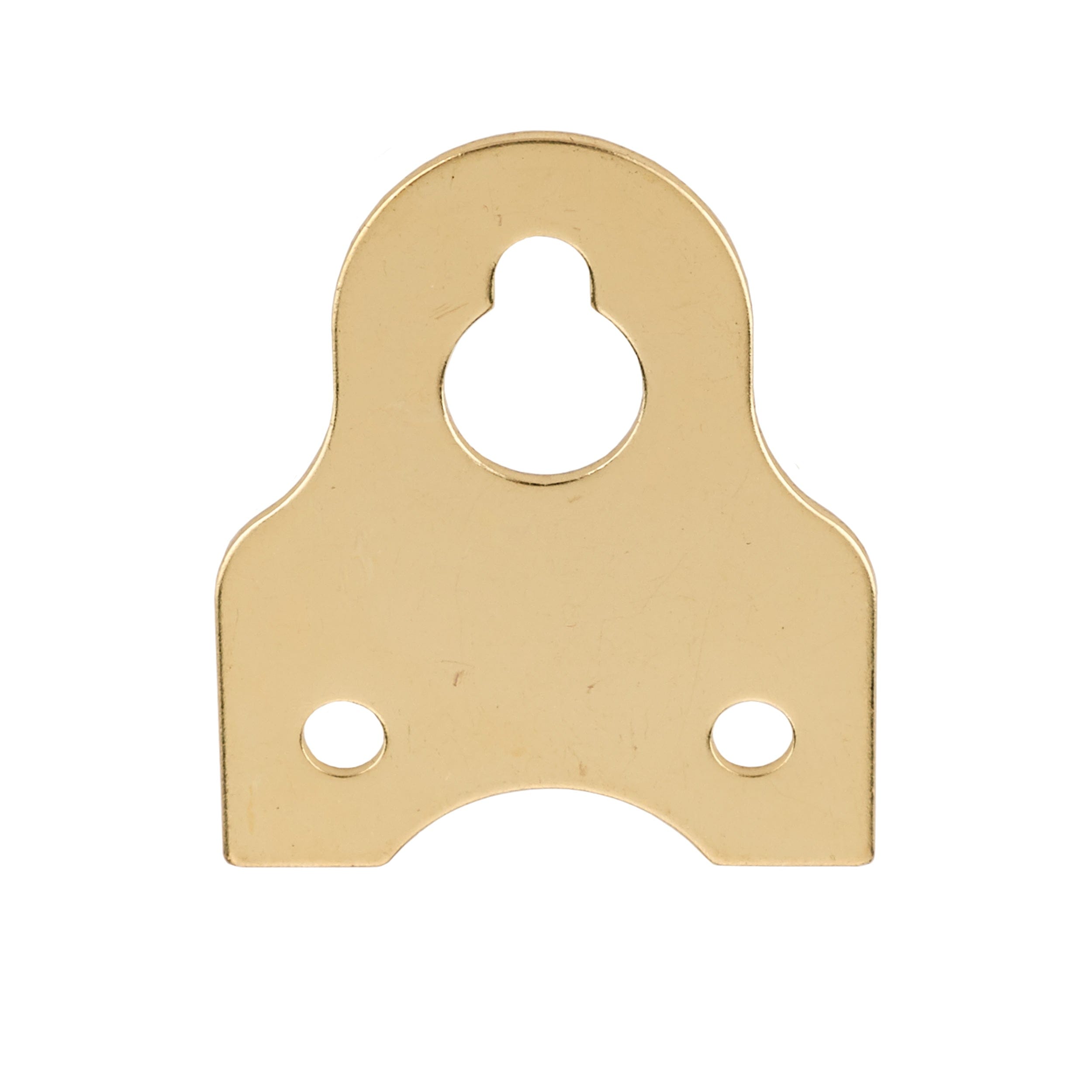 Picture Frame/Mirror Wall Hanger - Polished Brass Finish with Screws - 5 Piece