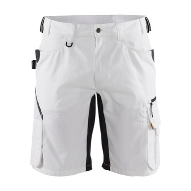 Blaklader Ripstop Shorts - White/Dark Grey - Size: 30