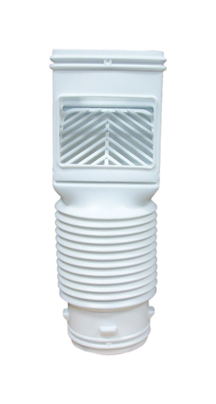 Amerimax 4490HP FlexGrate 4.625 in. W X 4.625 in. L White Vinyl Downspout Filter 1 pk