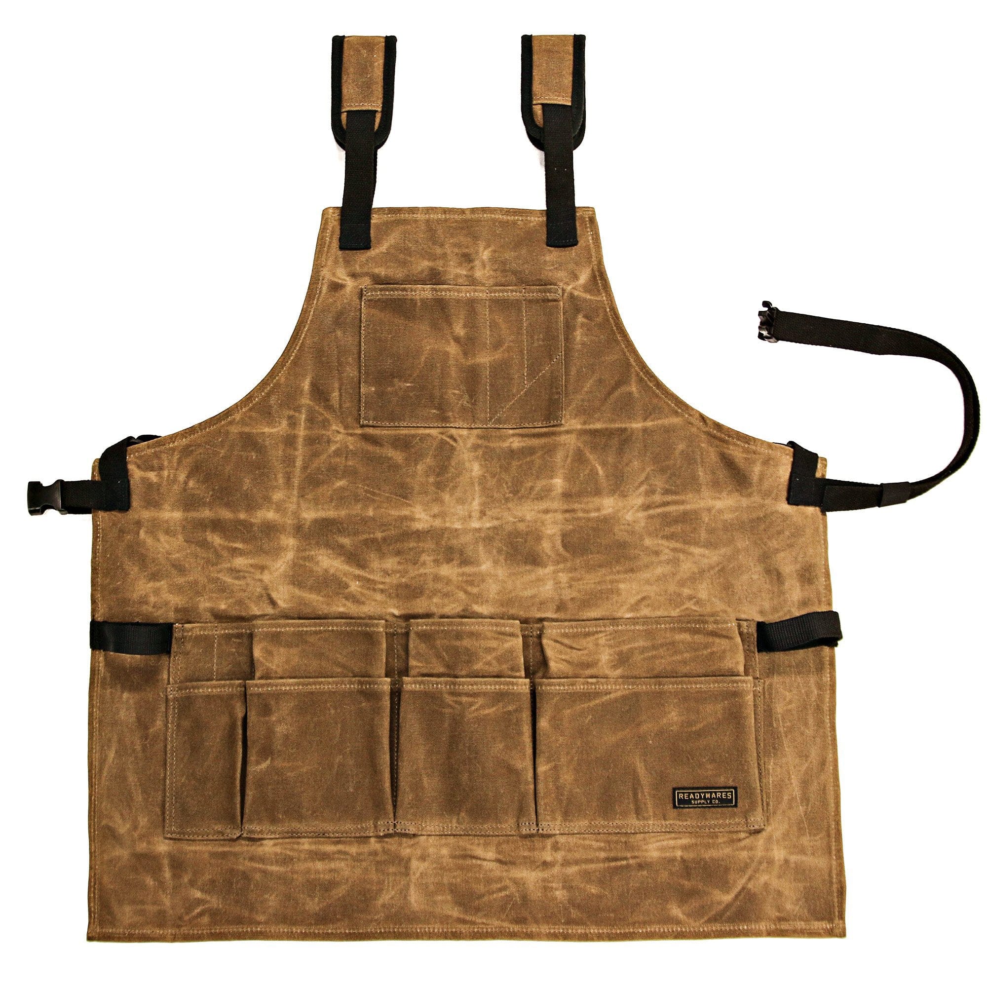 12-Pocket Tool Apron - 16 oz Waxed Canvas - 26-1/2" Length