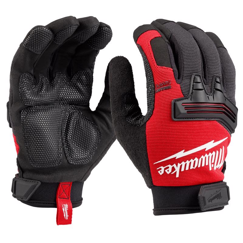 Milwaukee 48-73-8532 Wrecking Work Gloves Black/Red L 1 pk