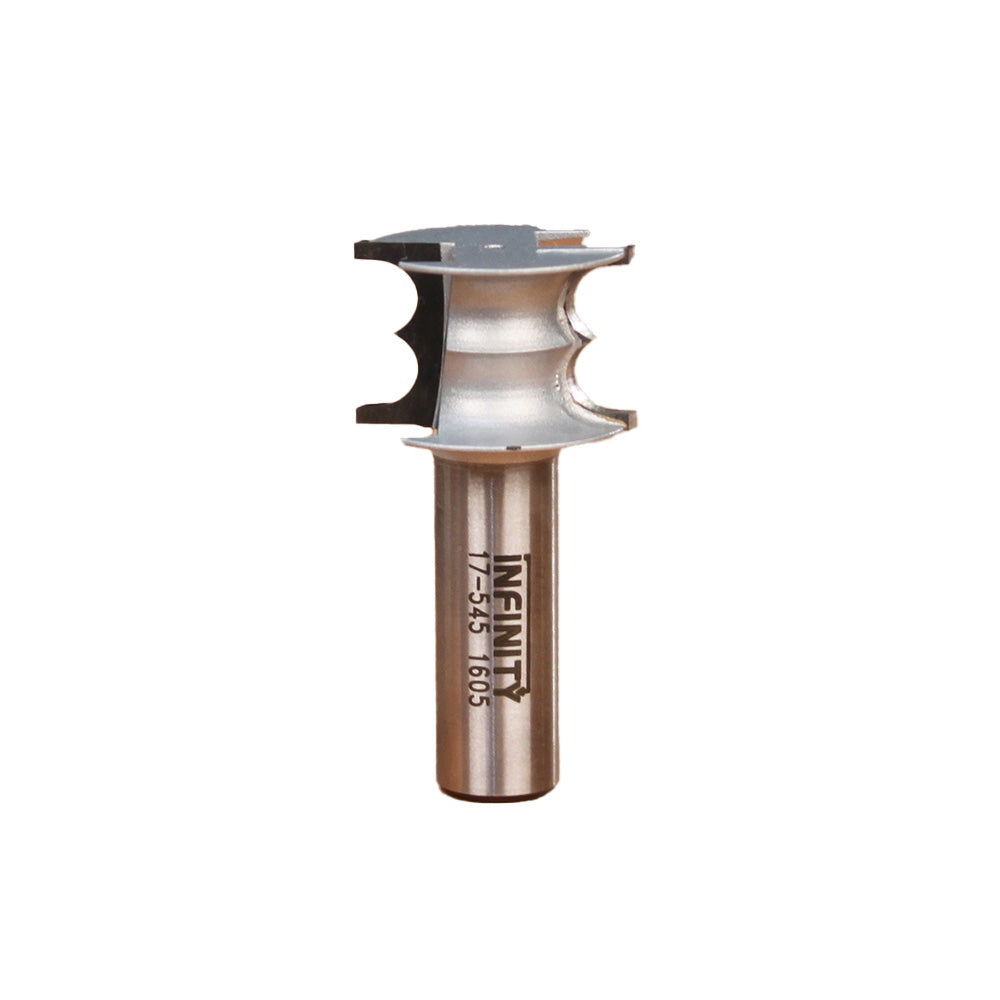 Infinity Tools 1/2" Shank 17th-Century Router Bit, Double D