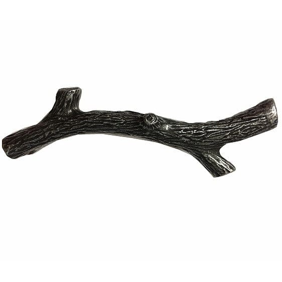 Small Twig Pull, Pewter Oxide