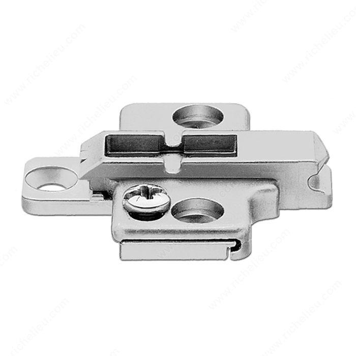 Wing Mounting Plate - Two Pieces - 3 Mm Height - Nickel Finish - Sold Individually