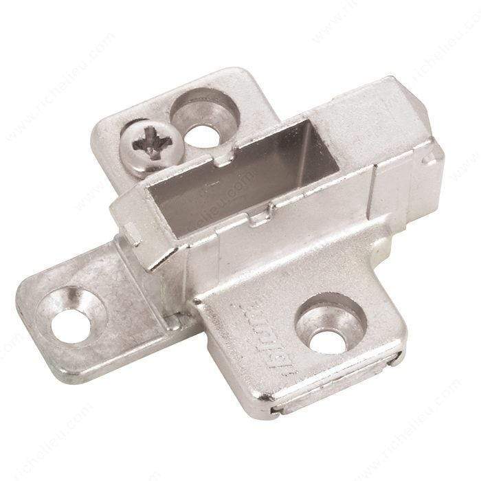 Wing Mounting Plate - Two Pieces - 9 Mm Height - Nickel Finish - Sold Individually