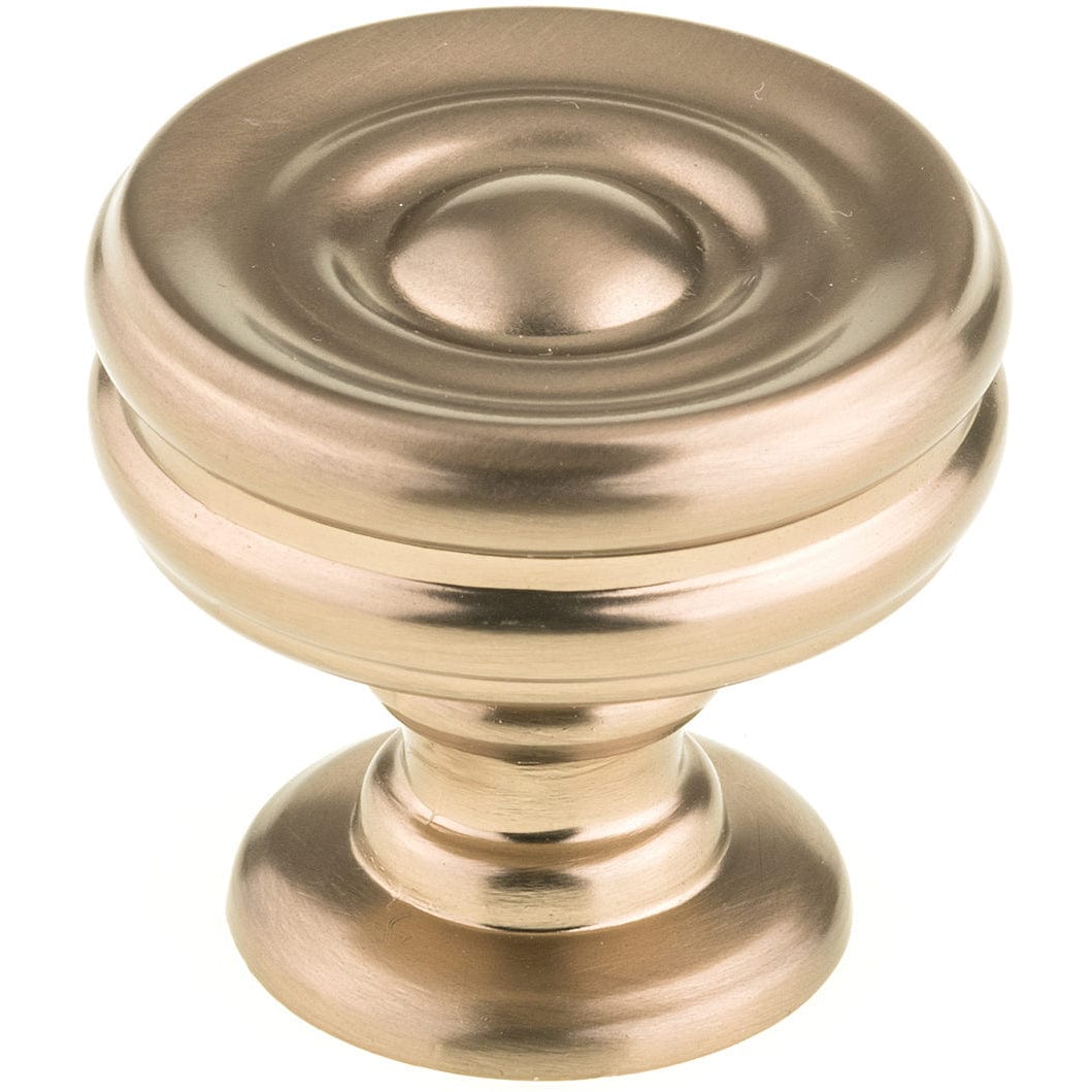 Contemporary Knob - 1-3/8" D - Champagne Bronze