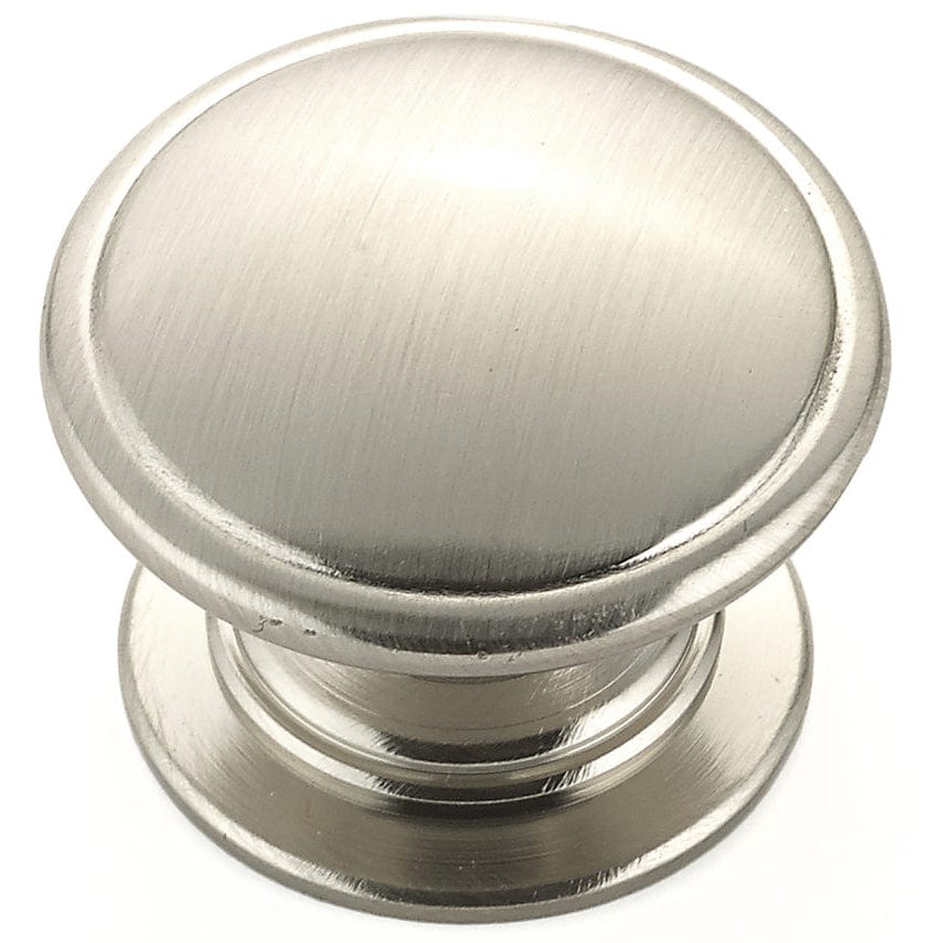 Traditional Knob, 1-1/4" D, Brushed Nickel
