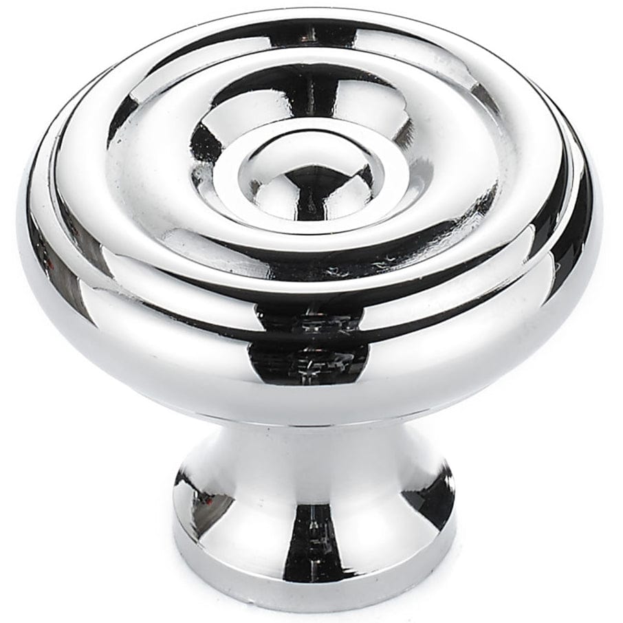 Traditional Knob, 1-1/4" D, Chrome