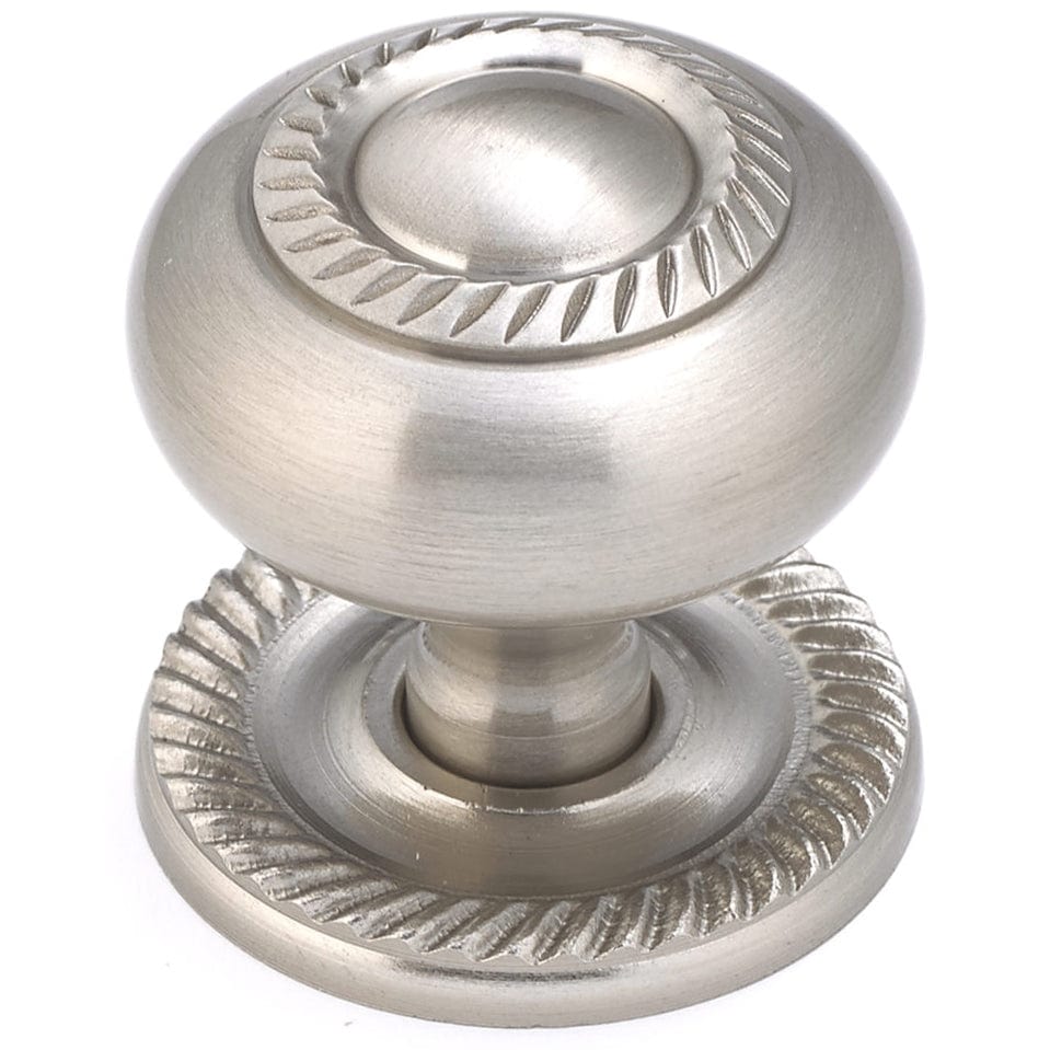 Traditional Knob, 1-1/2" D, Brushed Nickel