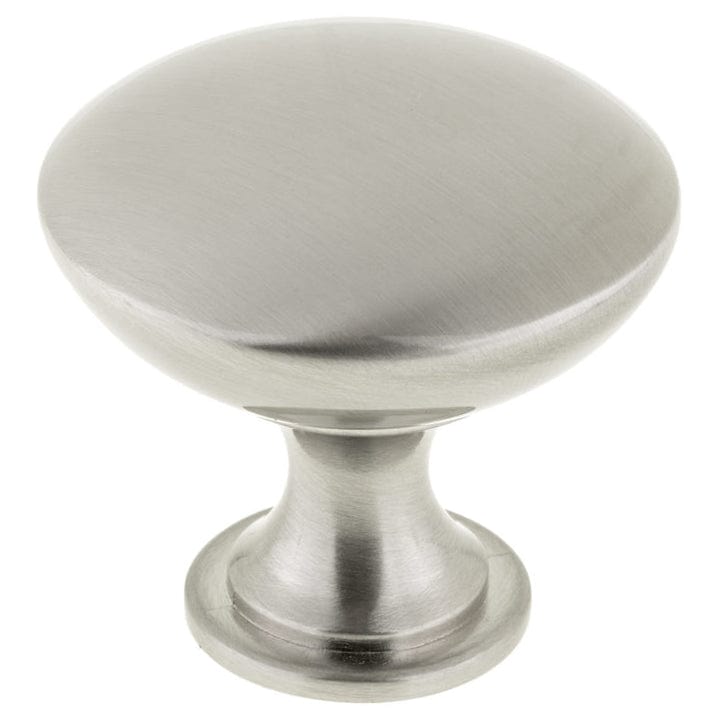 Contemporary Knob, 1-9/16" D, Brushed Nickel