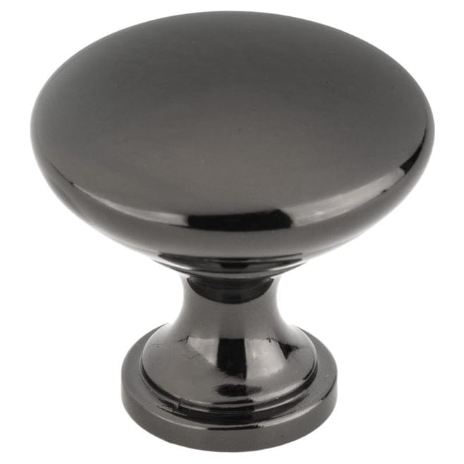 Traditional Knob, 1-3/16" D, Black Nickel