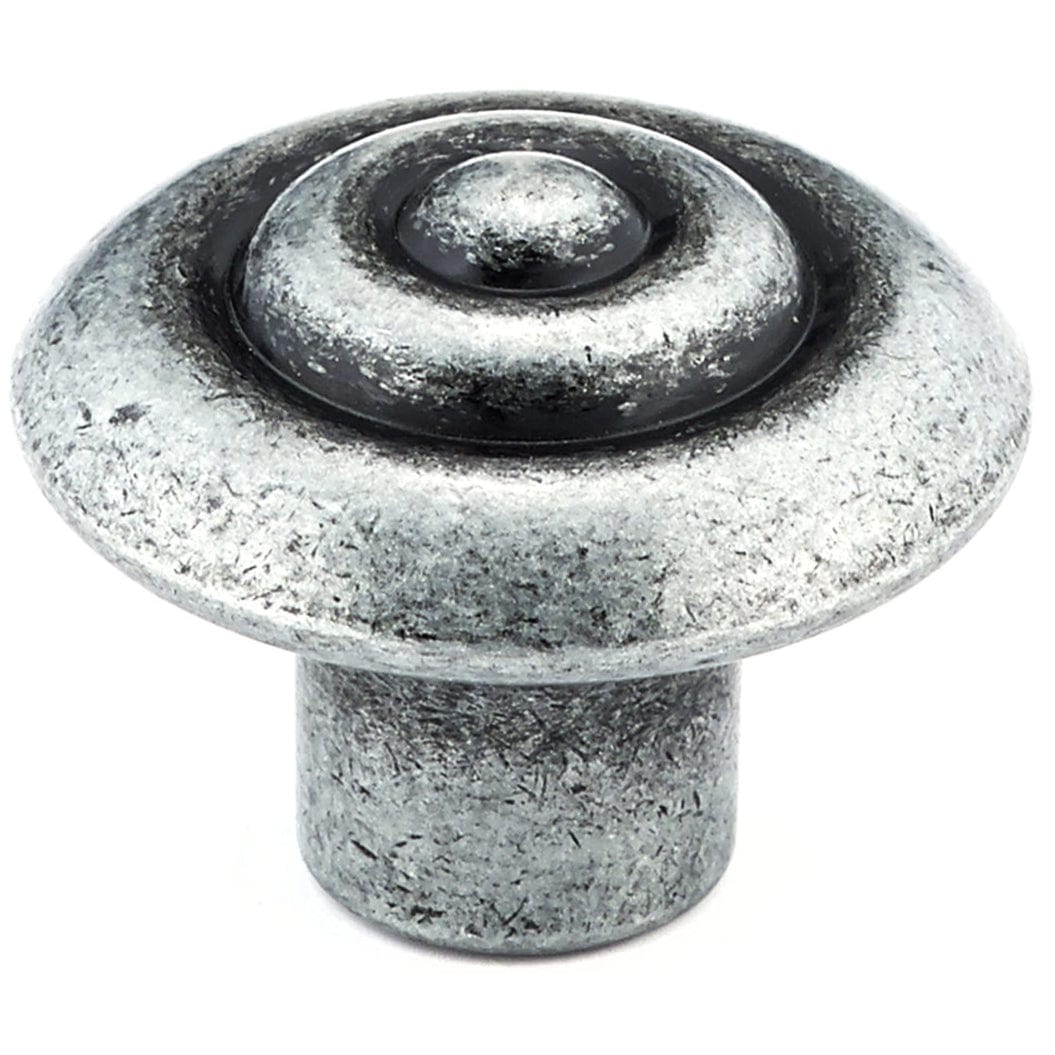Traditional Knob, 1-1/4" D, Wrought Iron