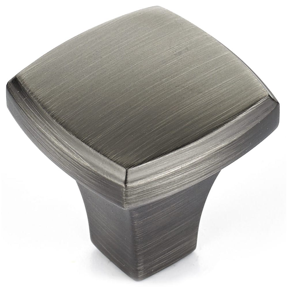 Transitional Knob, 1-1/4" x 1-1/4", Antique Nickel