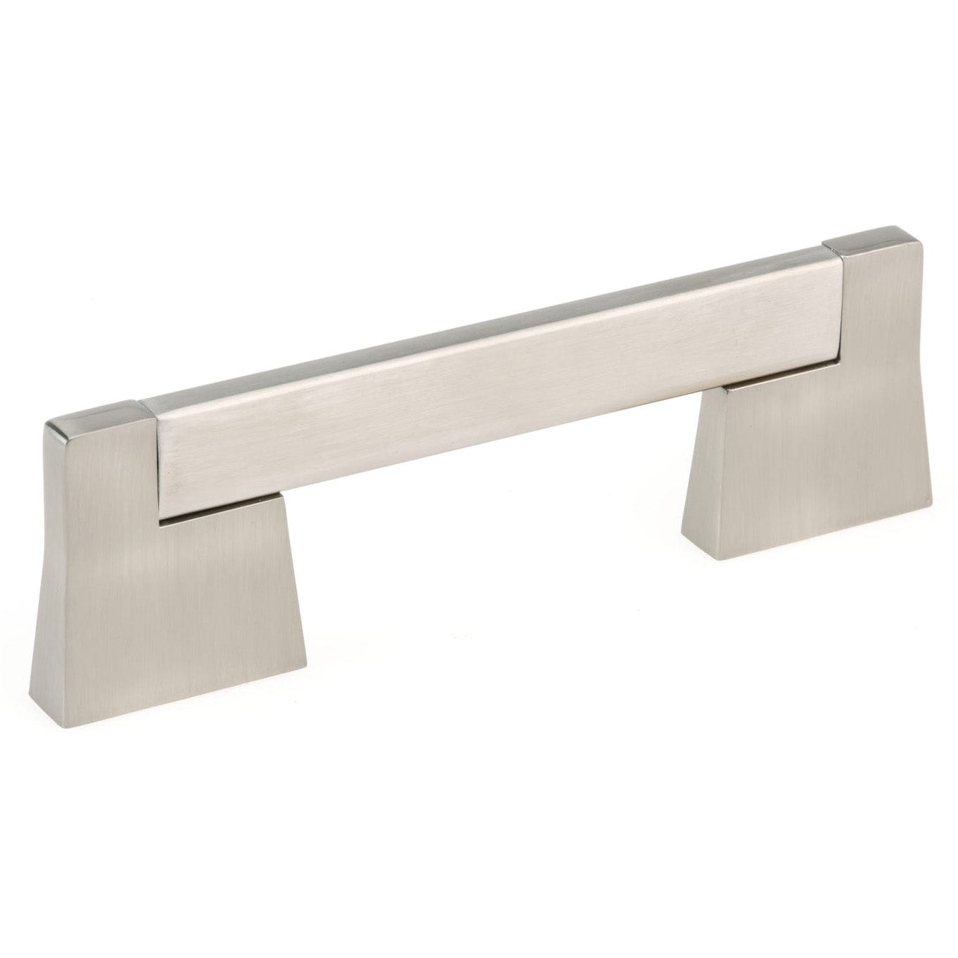 Contemporary Pull - 3-3/4" Center-to-Center - 11/32" W x 5-5/32" L - Brushed Nickel