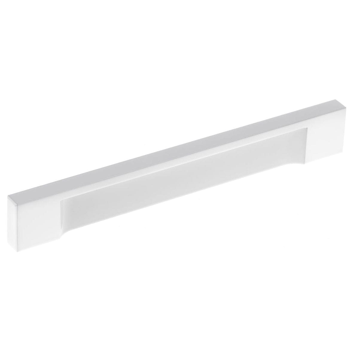 Contemporary Pull, 5-1/16" Center-to-Center, White