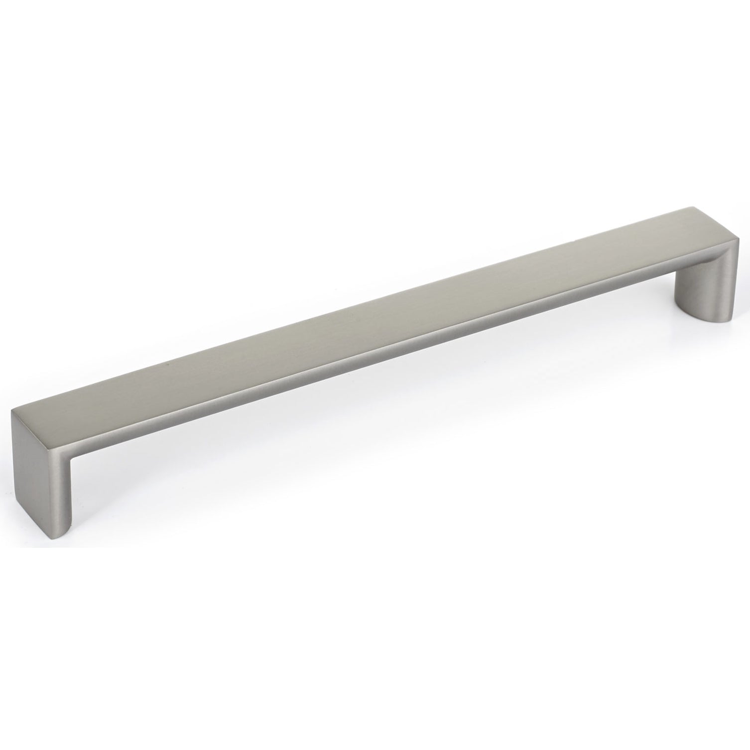 Contemporary Pull, 7-9/16" Center-to-Center, Brushed Nickel, Low Luster
