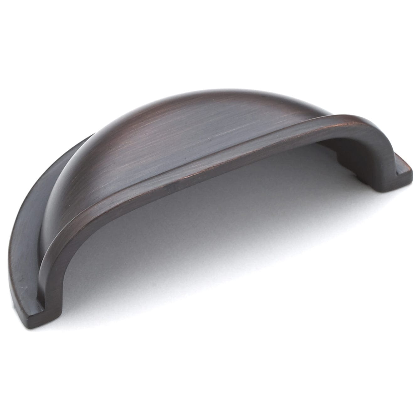 Traditional Cup Pull, 3" Center-to-Center, Brushed Oil-Rubbed Bronze