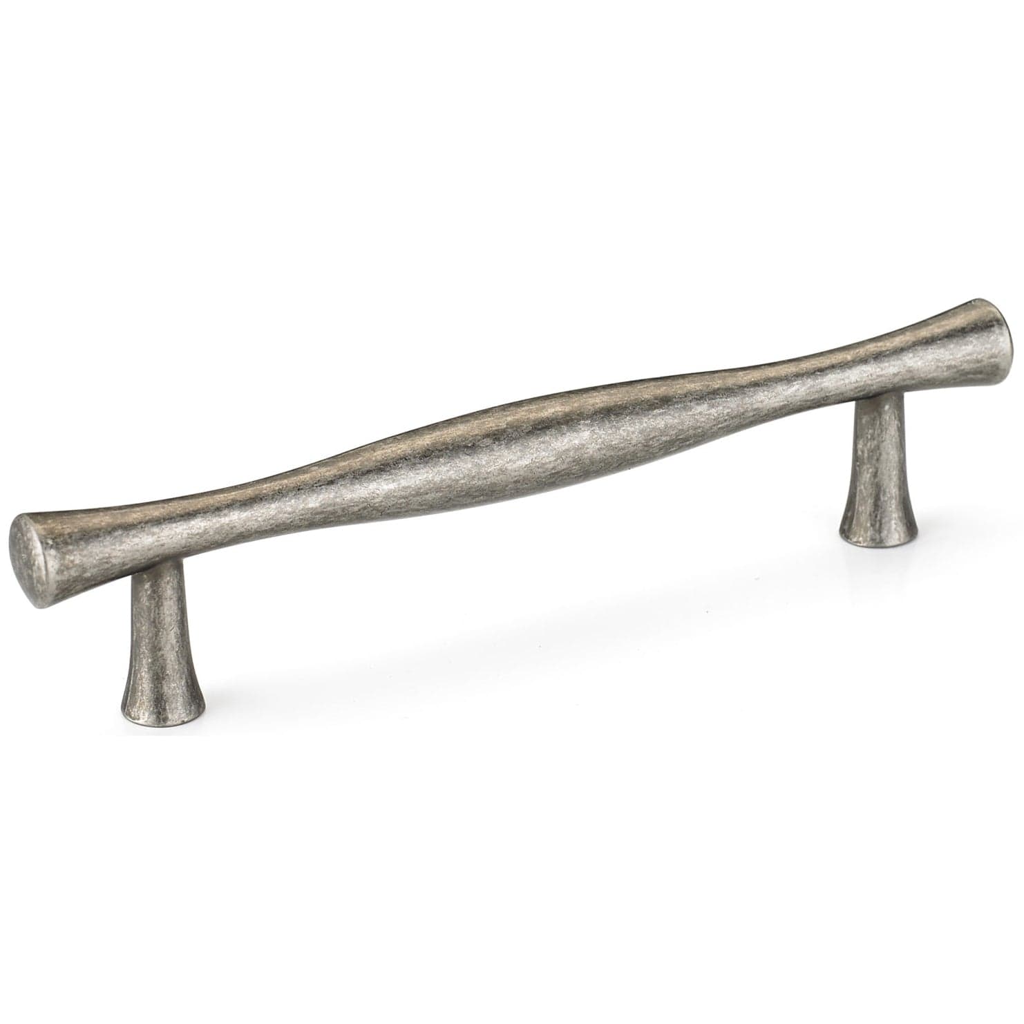Traditional Pull with Flared Ends - 3-3/4" Center-to-Center -5-1/8" OL - Pewter