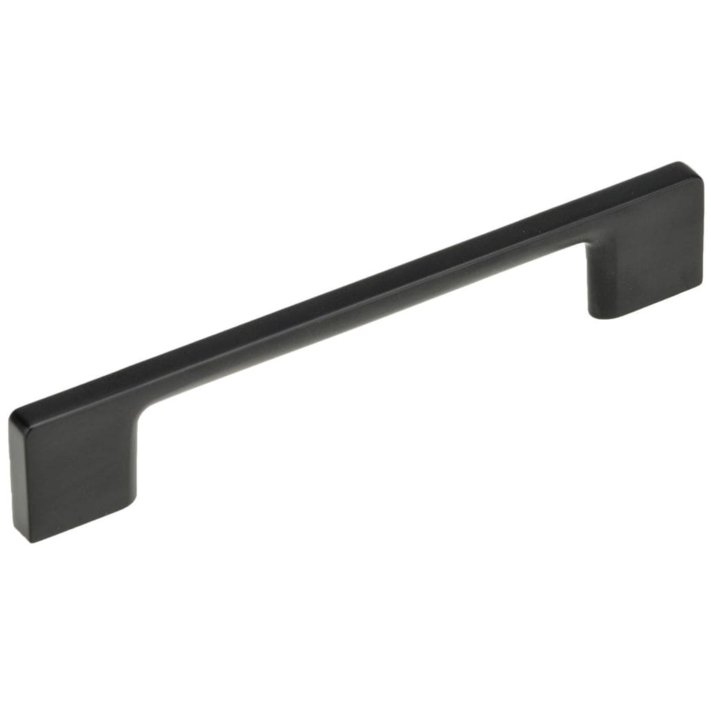 Contemporary Pull, 5-1/16" Center-to-Center, Matte Black