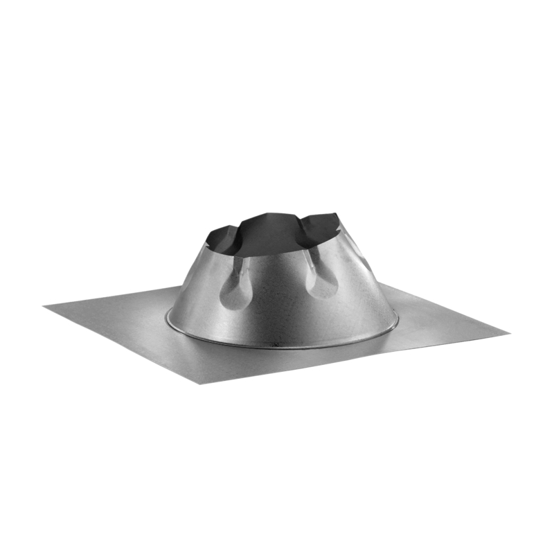 Duravent 6DP-F6 DuraPlus 6 in. D Galvanized Steel Adjustable Fireplace Roof Flashing