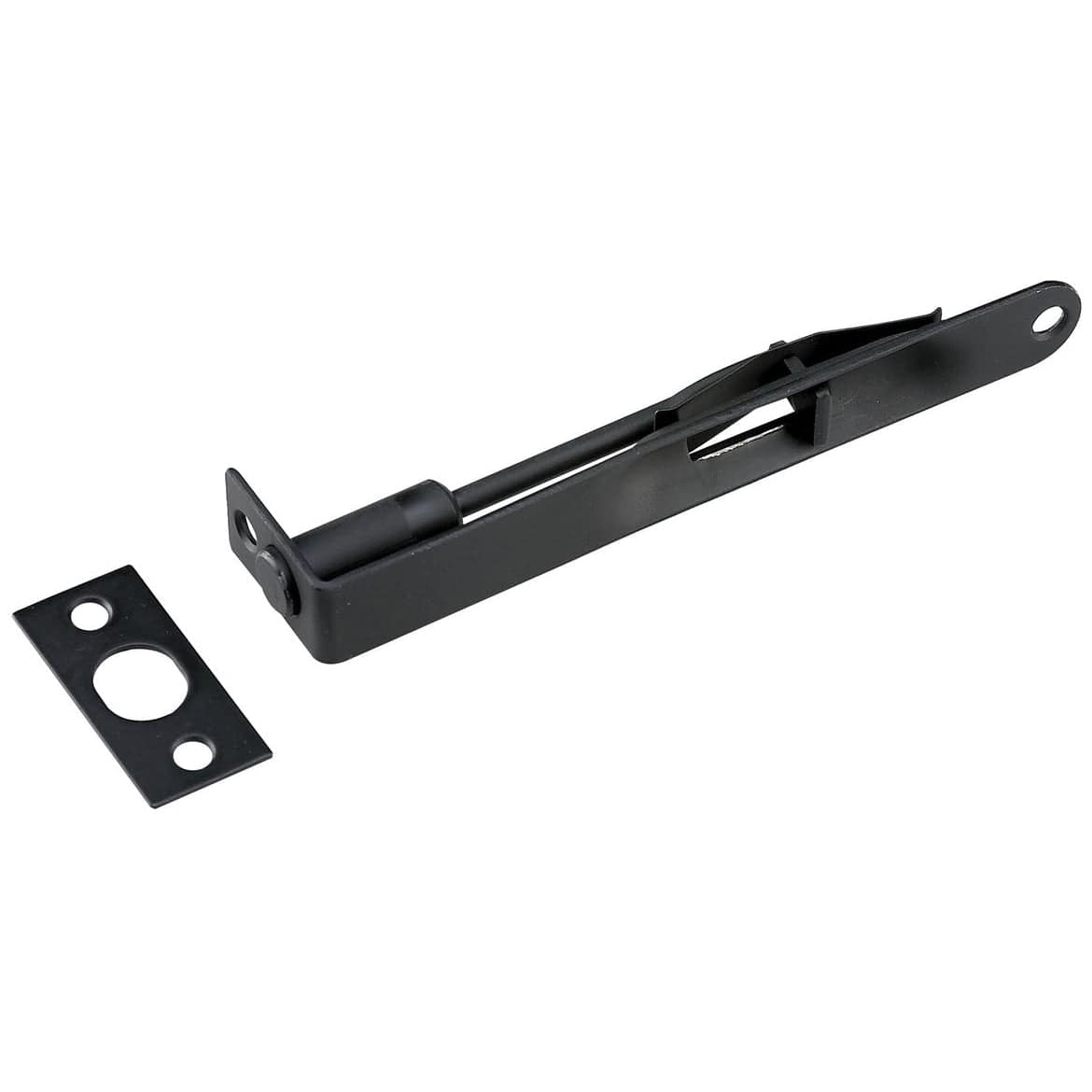 6" x 3/4" Flush Bolt 5/8" Radius Black