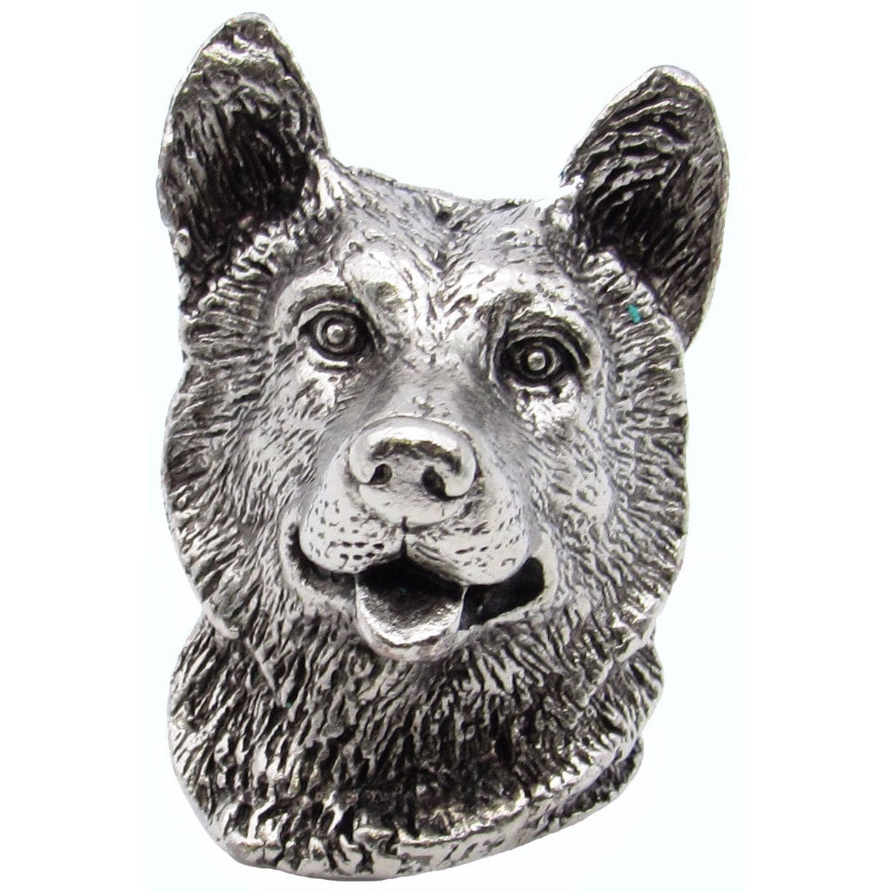 Siberian Husky Knob Pewter Oxide