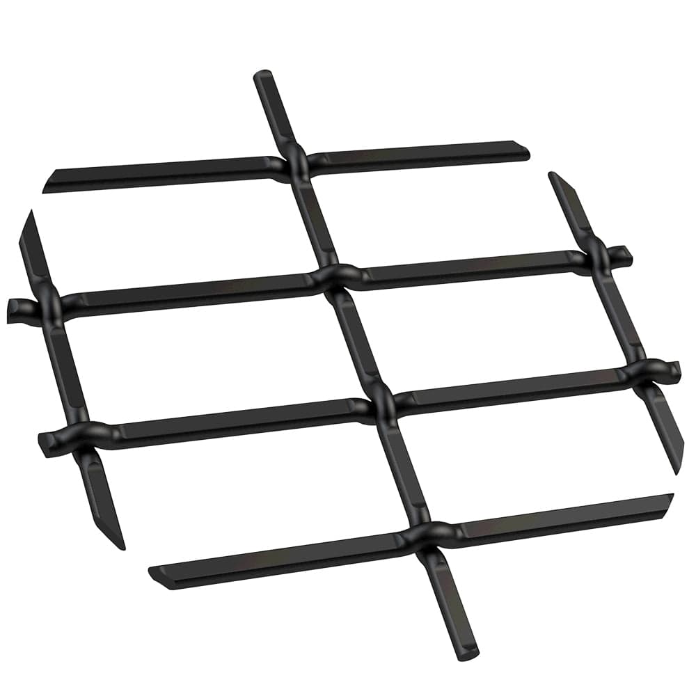 1" Flat Straight Weave Decorative Grille - Flat Black, 18" W x 48" L Sheet