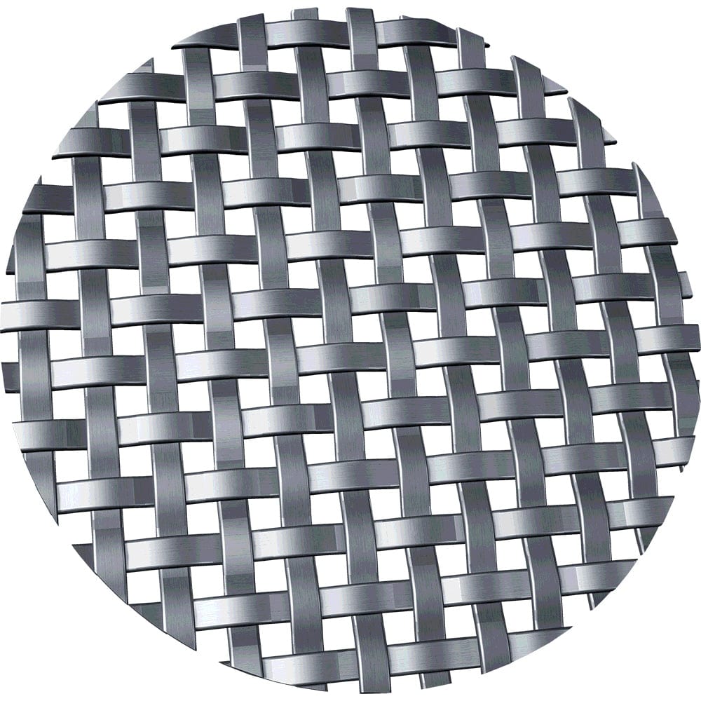 .1875" Flat Square Decorative Grille - Satin Nickel, 36" W x 48" L Sheet