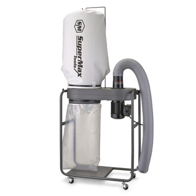 Laguna SUPMX-820680 1 HP Dust Collector 1-Micron with Mobile Base and Filter Bag