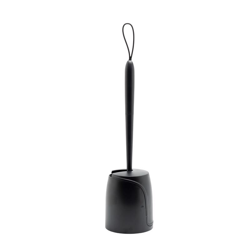 Zenna Home BH2PLBK Toilet Bowl Brush & Holder Black