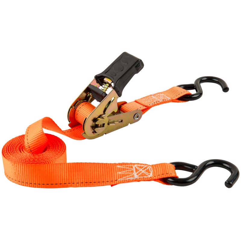 Keeper 89513 1 in. W X 13 ft. L Black/Orange Ratchet Tie Down Strap 400 lb 1 pk