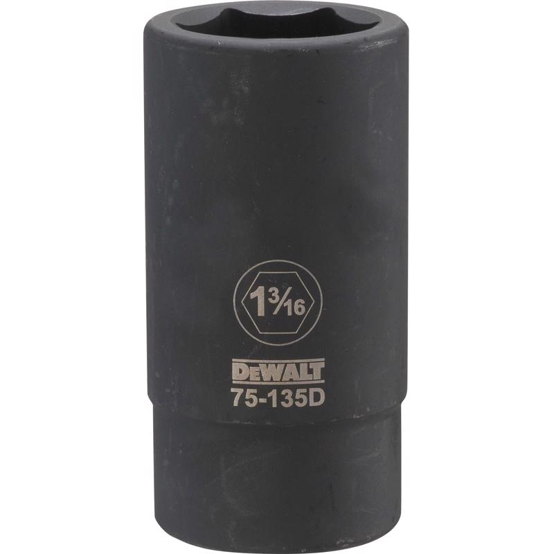 Dewalt DWMT75135OSP 1-3/16 in. X 3/4 in. drive SAE 6 Point Deep Impact Socket 1 pc