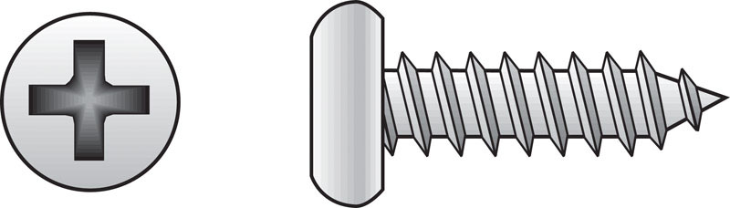 Hillman 80093 No. 12 Ga. X 3/4 in. L Phillips Pan Head Sheet Metal Screws 100 pk
