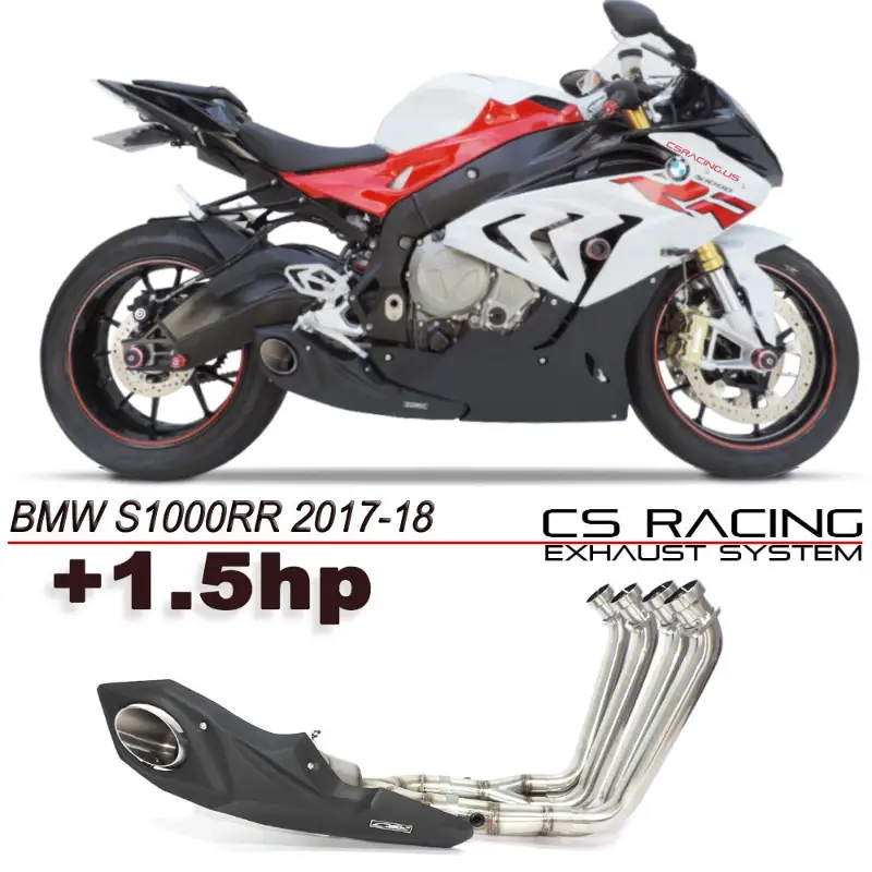 2017-18 BMW S1000RR CS Racing Full Exhaust | Muffler + Headers + dB Killer (+1.5hp)