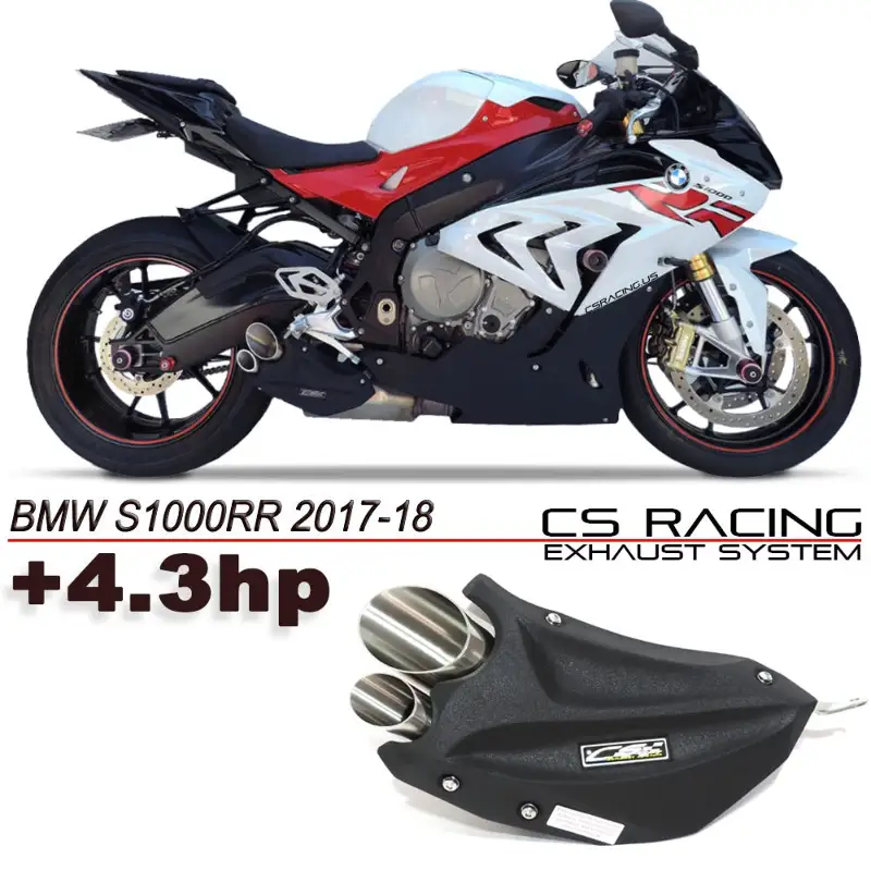 2017-18 BMW S1000RR CS Racing Slip-on Exhaust | Muffler Tip (+4.3hp)