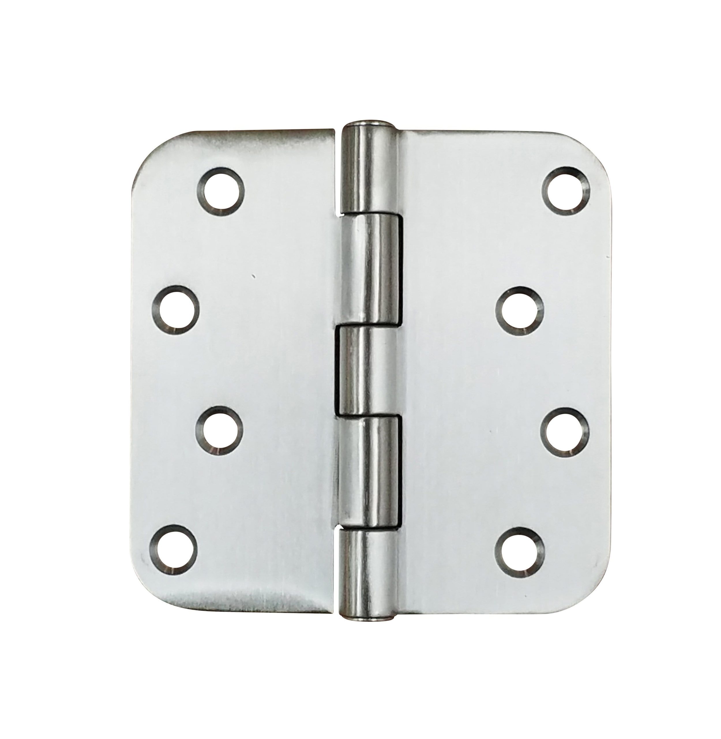 316 Grade Stainless Steel Security Hinges 4" With 5/8" Radius Corner - Highly Rust Resistant - 3 Pack