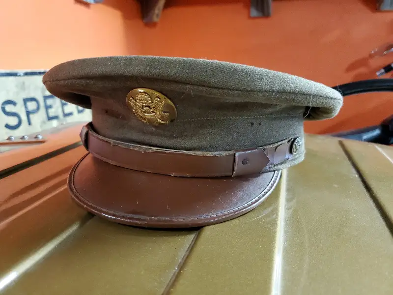 Vtg U.S. Army Officer’s Garrison Cap Cloth in this Cap 100% Wool-Size 6 7/8 VF!