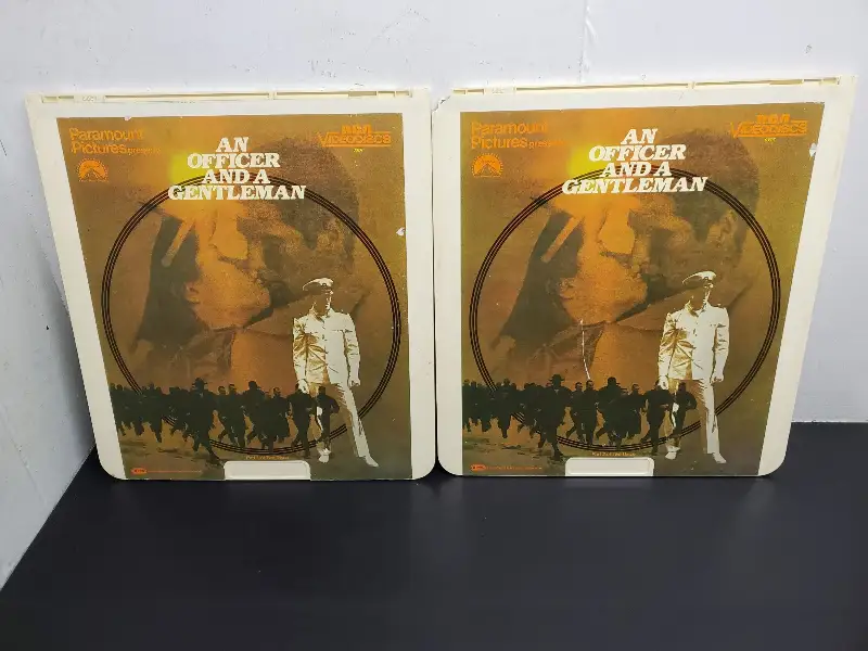 Vtg RCA Video Discs Capacitance Electronic System An Officer & A Gentleman Set