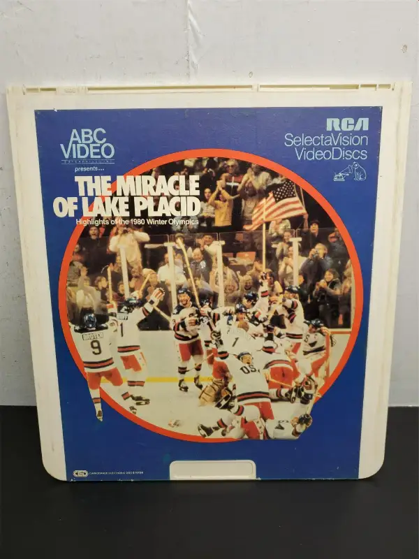 Vtg RCA Video Discs Capacitance ABC The Miracle Lake Placid ’80 Winter Olympics