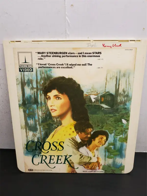 Vtg Thorn EMI Video Capacitance Electronic Disc Cross Creek Mary Steenburgen