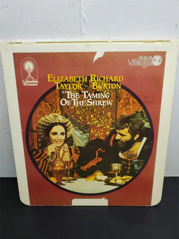 Vtg RCA VideoDisc Capacitance The Taming of The Shrew Liz Taylor Richard Burton