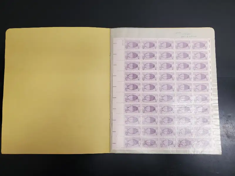 Vtg Postage 690 USPS Stamps 13 Sheets Lincoln Taft Overland Mail Miscellaneous