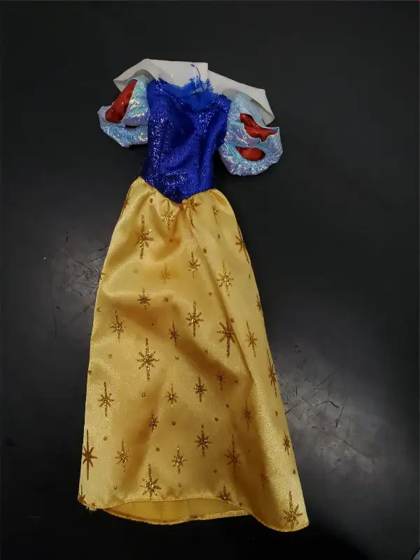Walt Disney’s Snow White Enchanted Princess Collectors Dress Only Mattel Gold