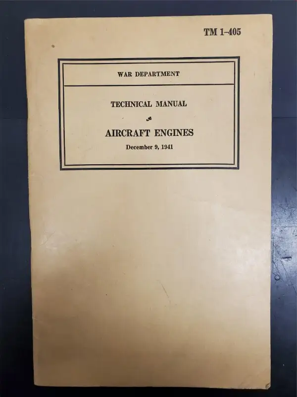 VTG WW2 War Department Technical Aircraft Engines USAF Book Military USA Airplan